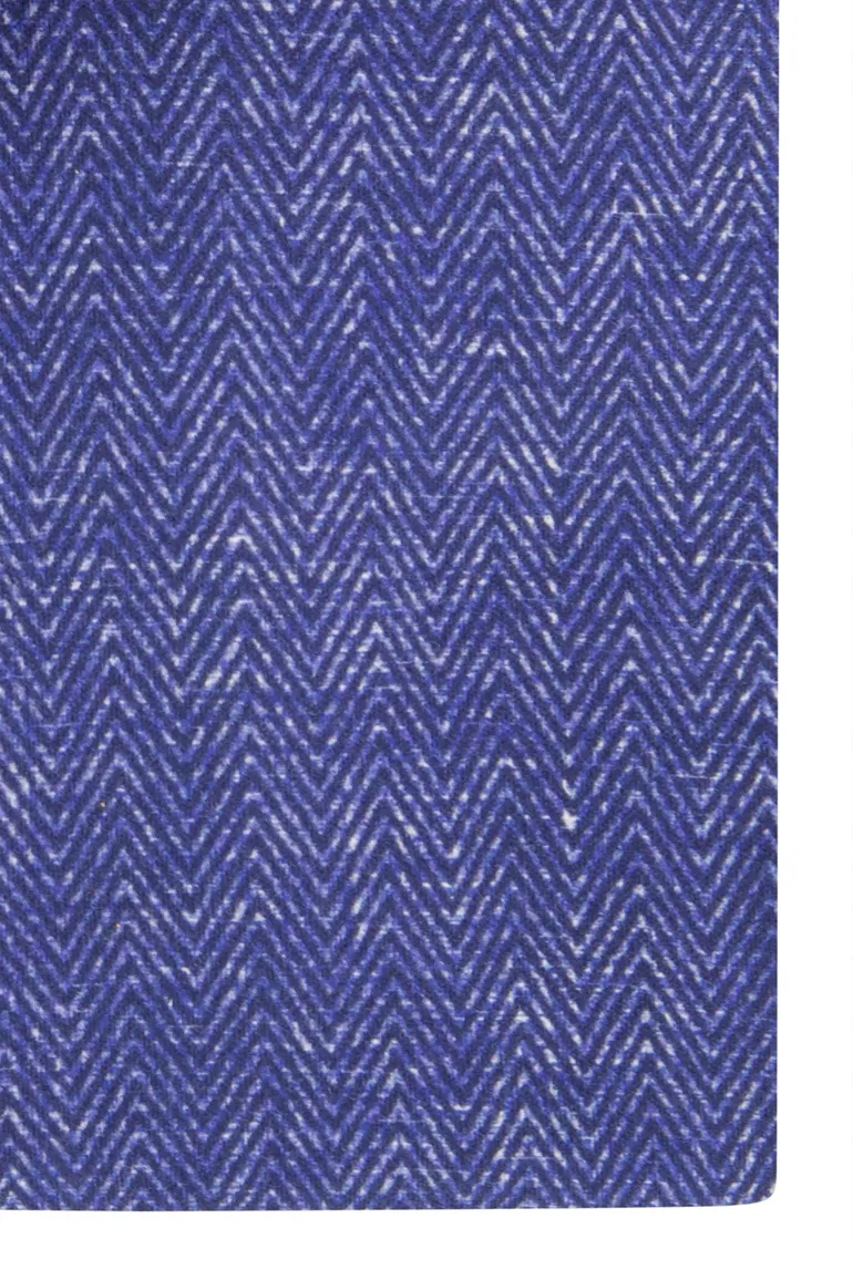 Blue industry casual overhemd blauw