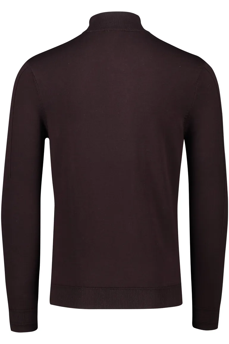 Blue Industry trui bruin half zip