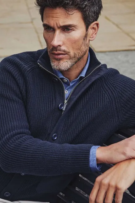 vest donkerblauw Blue industry