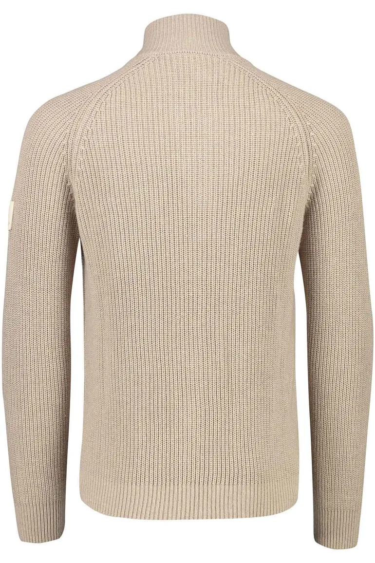 Blue Industry vest met knopen beige