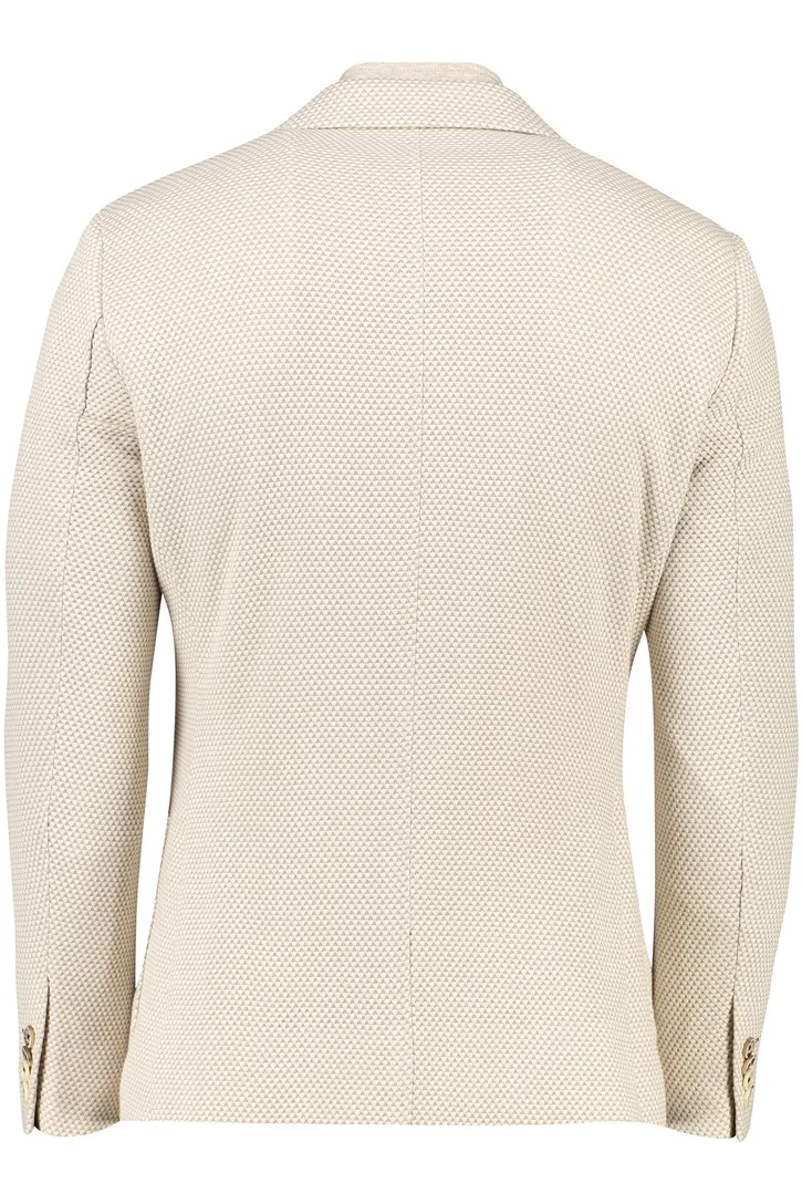 Blue Industry colbert beige geprint slim fit