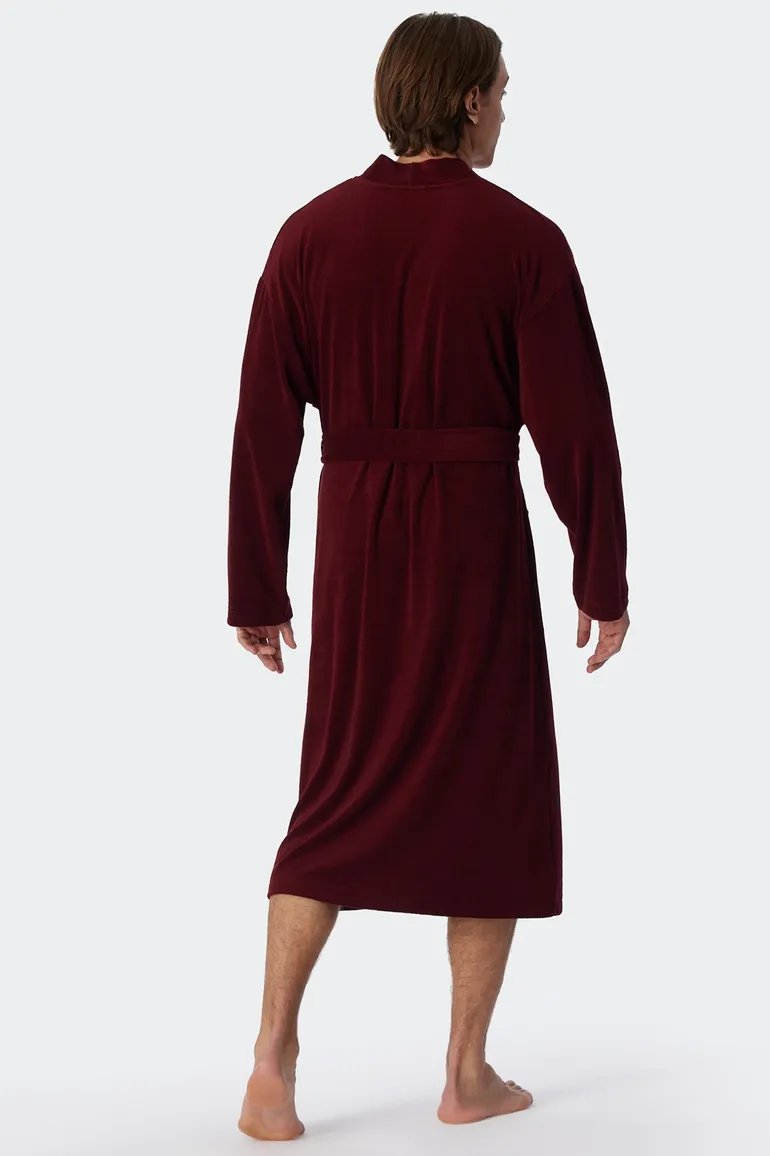 Schiesser badjas bordeaux