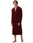 Schiesser badjas bordeaux katoen