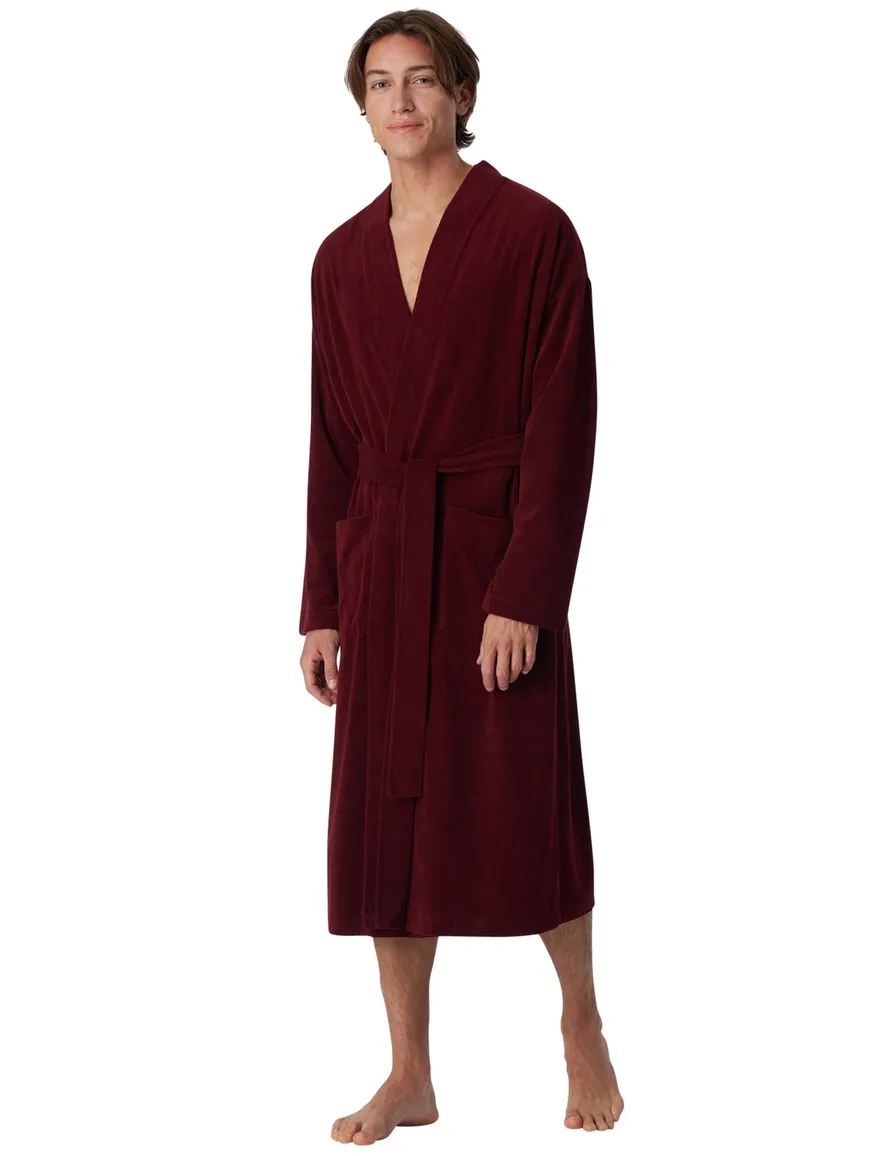 Schiesser badjas bordeaux
