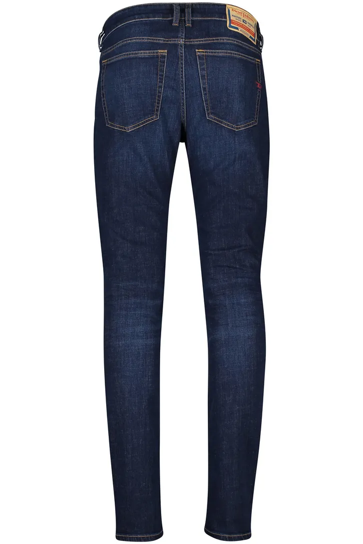 katoenen Diesel jeans effen donkerblauw slim fit
