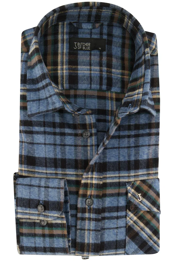 Overshirt Butcher of Blue blauw