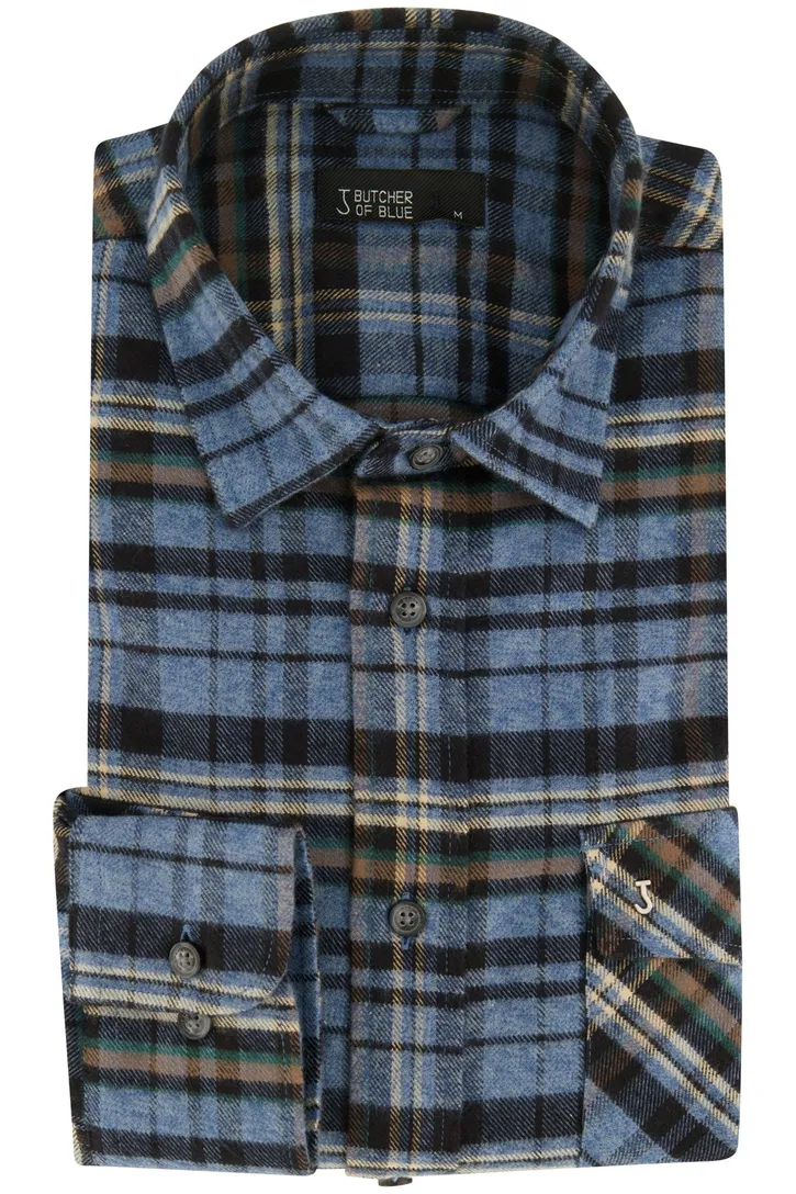 Overshirt Butcher of Blue blauw