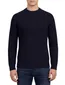 Butcher of Blue trui donkerblauw structuur wol