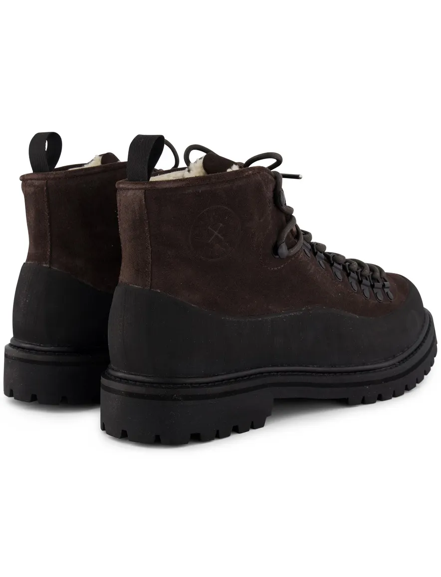 Hoge Blackstone schoenen bruin effen