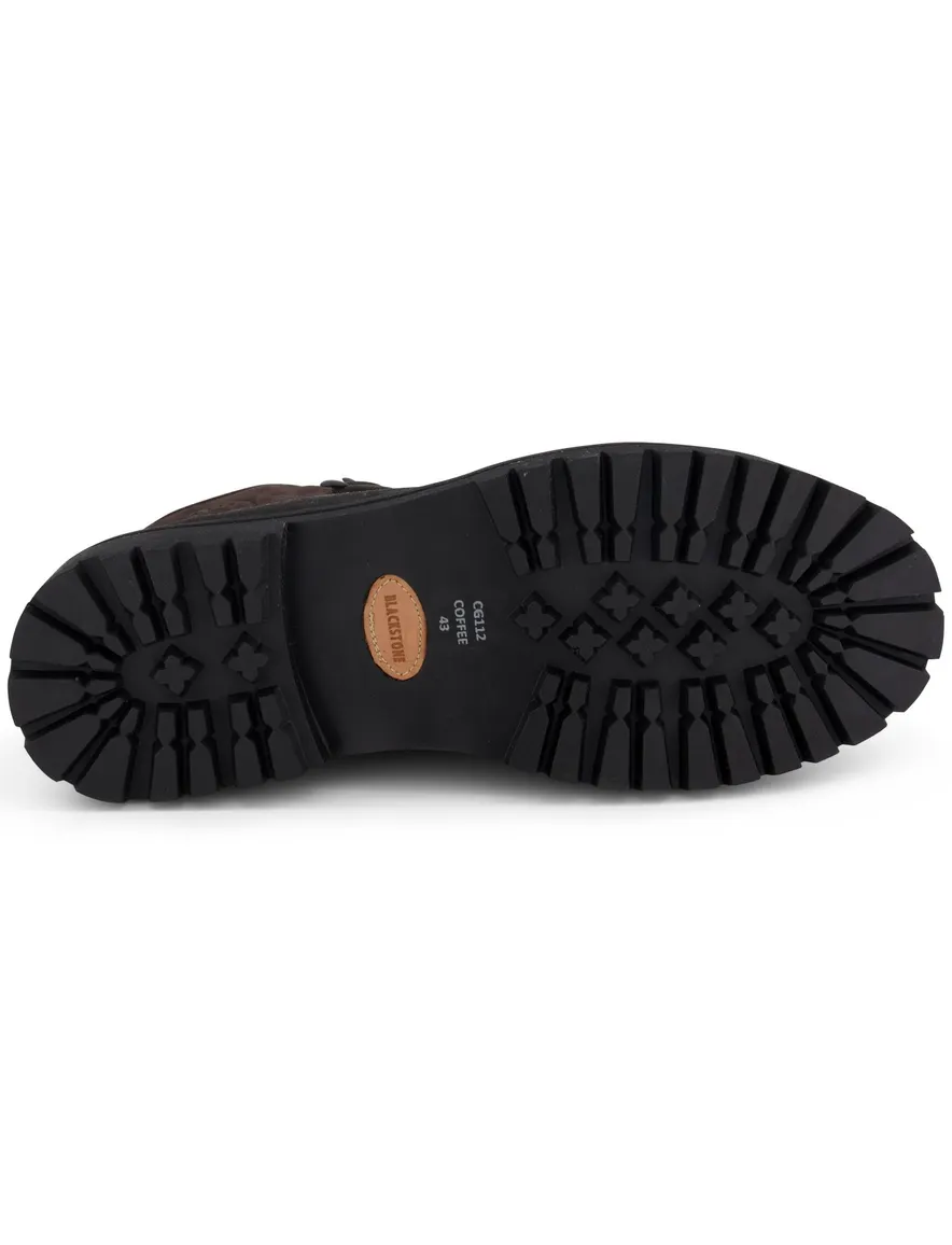 Hoge Blackstone schoenen bruin effen