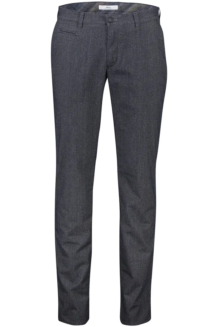 katoenen broek Brax donkerblauw