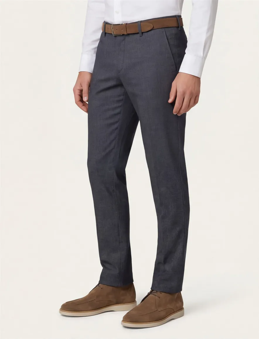 katoenen broek donkerblauw Brax