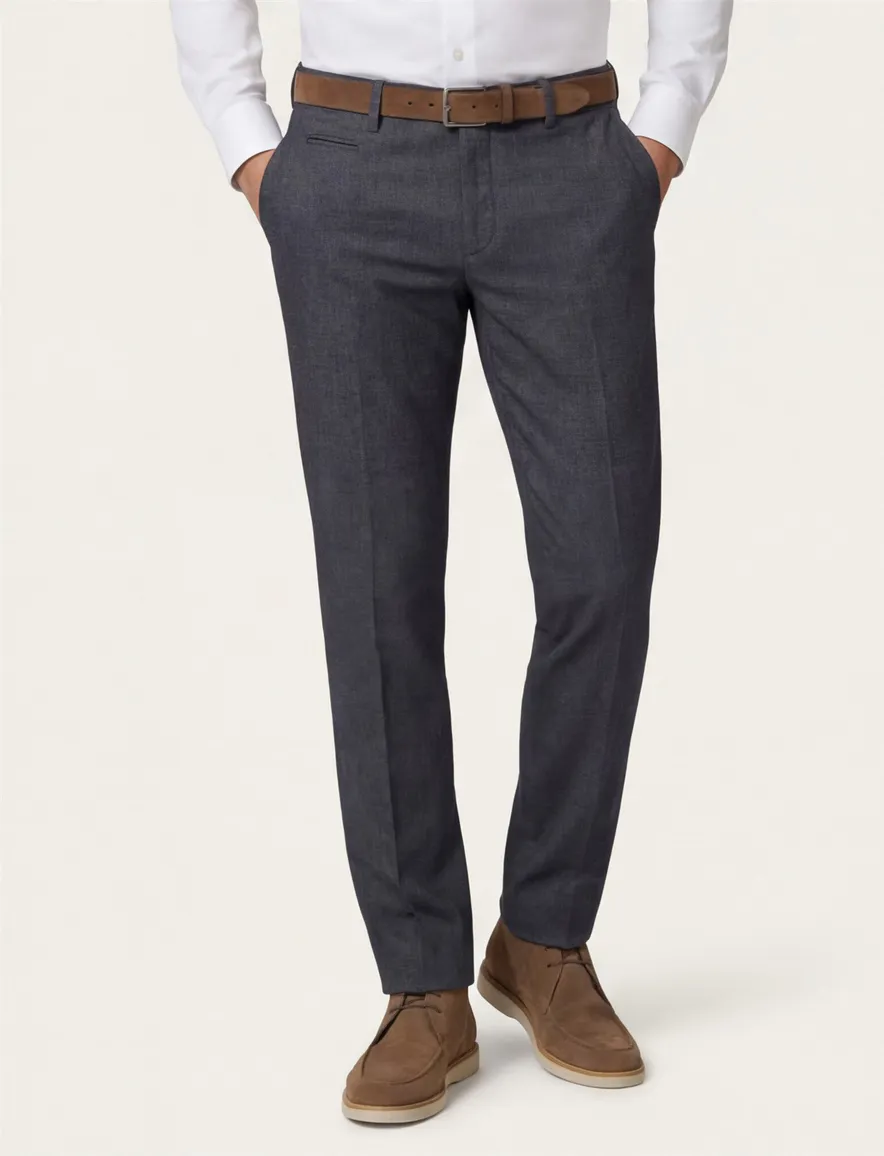 katoenen broek donkerblauw Brax