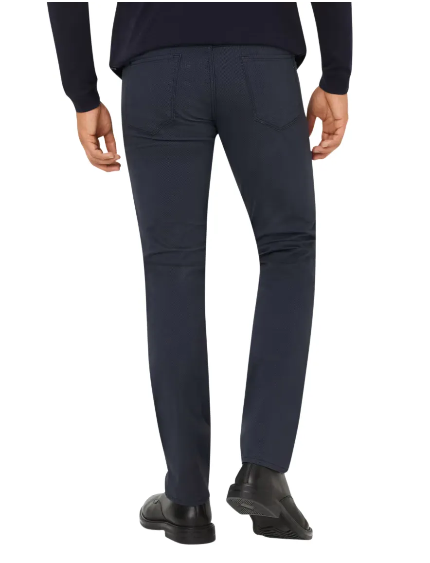 Brax broek Chuck donkerblauw effen normale fit