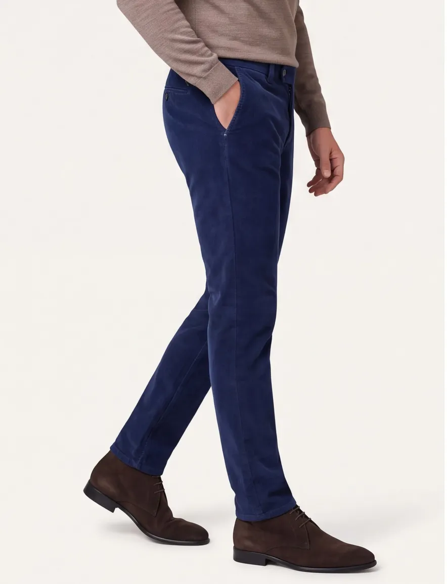 Brax Pantalon katoen blauw