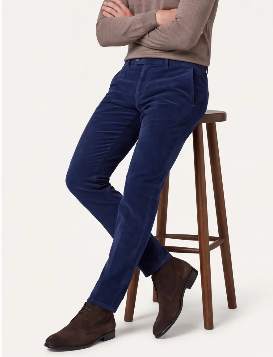 Brax Pantalon katoen blauw
