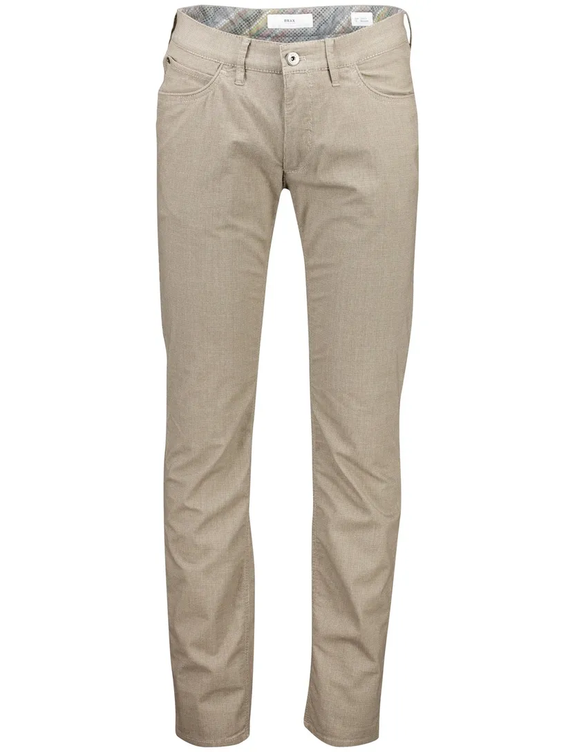 Brax 5-pocket broek Chuck beige katoen