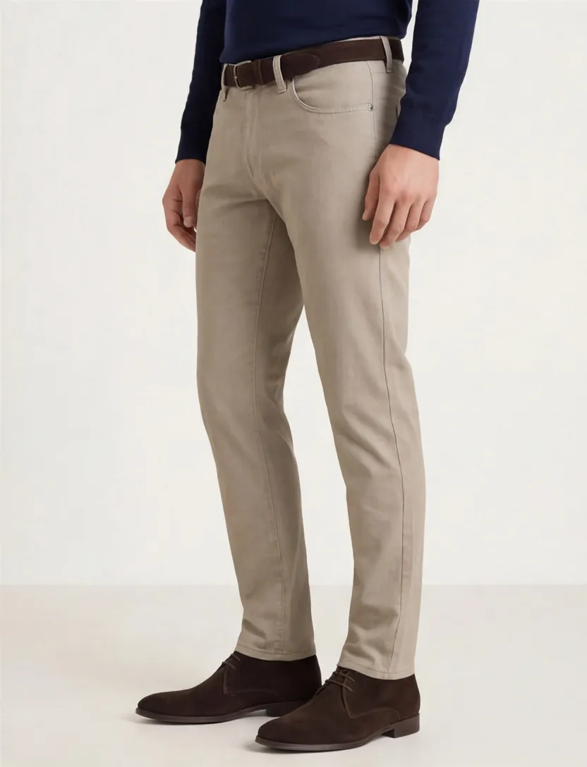 Brax 5-pocket broek Chuck beige katoen
