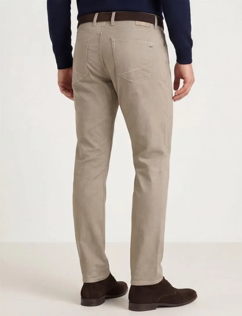 Brax 5-pocket broek Chuck beige katoen