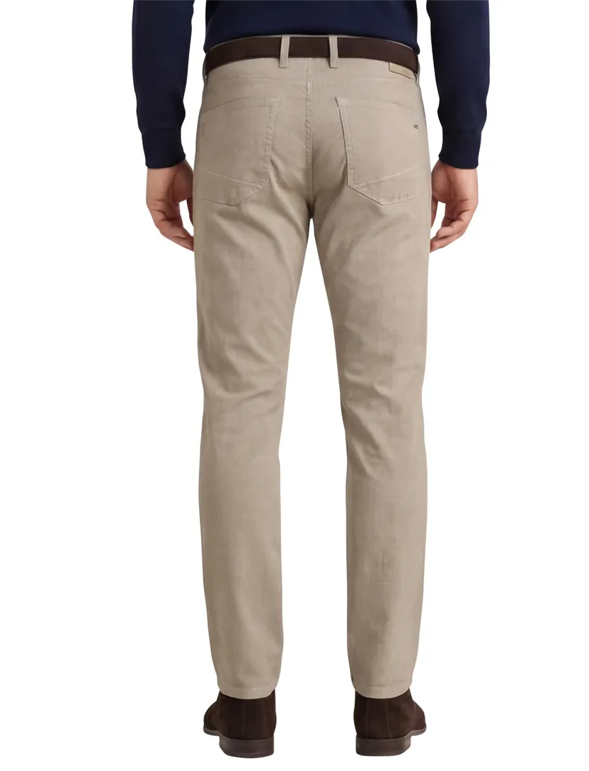 Brax 5-pocket broek Chuck beige katoen