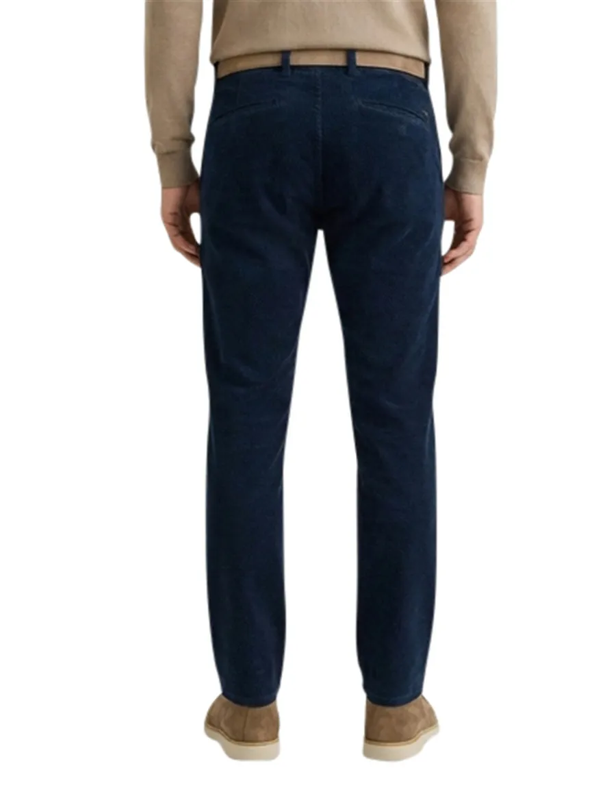 katoenen broek donkerblauw Brax