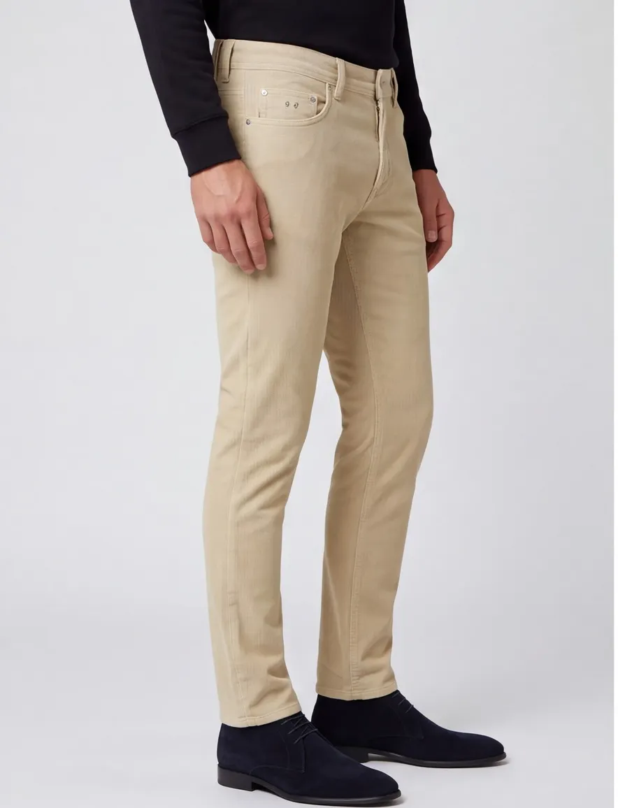 Tramarossa pantalon 5-pocket creme slim fit