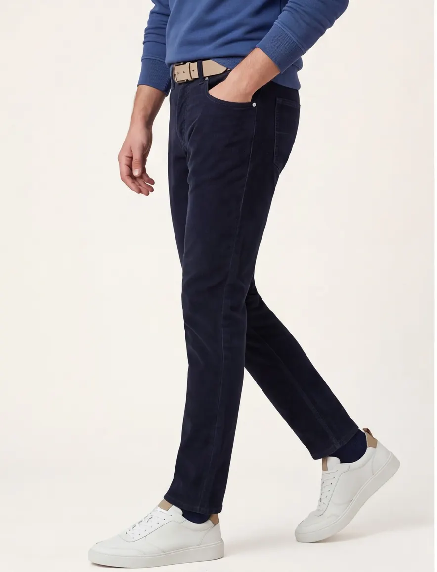 Tramarossa broek donkerblauw slim fit