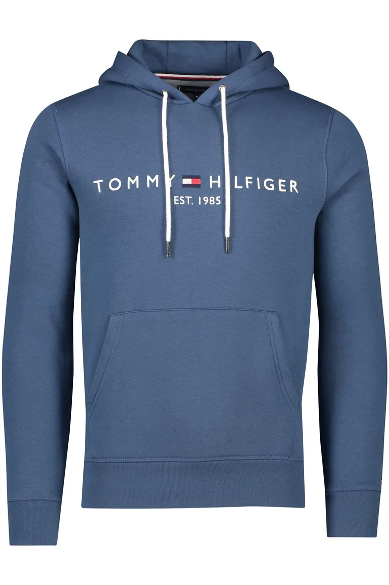 Tommy Hilfiger hoodie blauw katoen