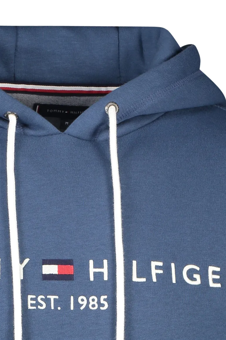Tommy Hilfiger hoodie blauw katoen