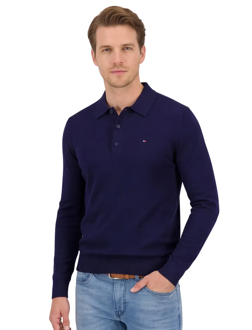 Tommy Hilfiger Polo LM donkerblauw