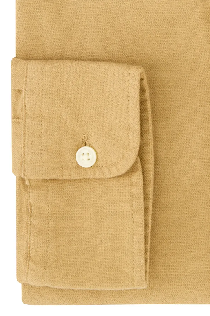 Katoenen Tommy Hilfiger overhemd beige Regular Fit