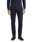 katoenen broek Eurex donkerblauw effen katoen, stretch