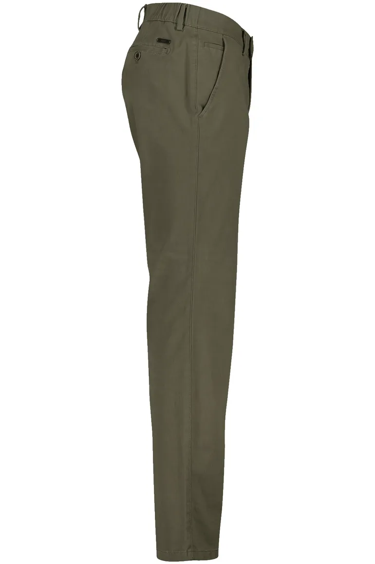 Eurex katoenen broek khaki effen
