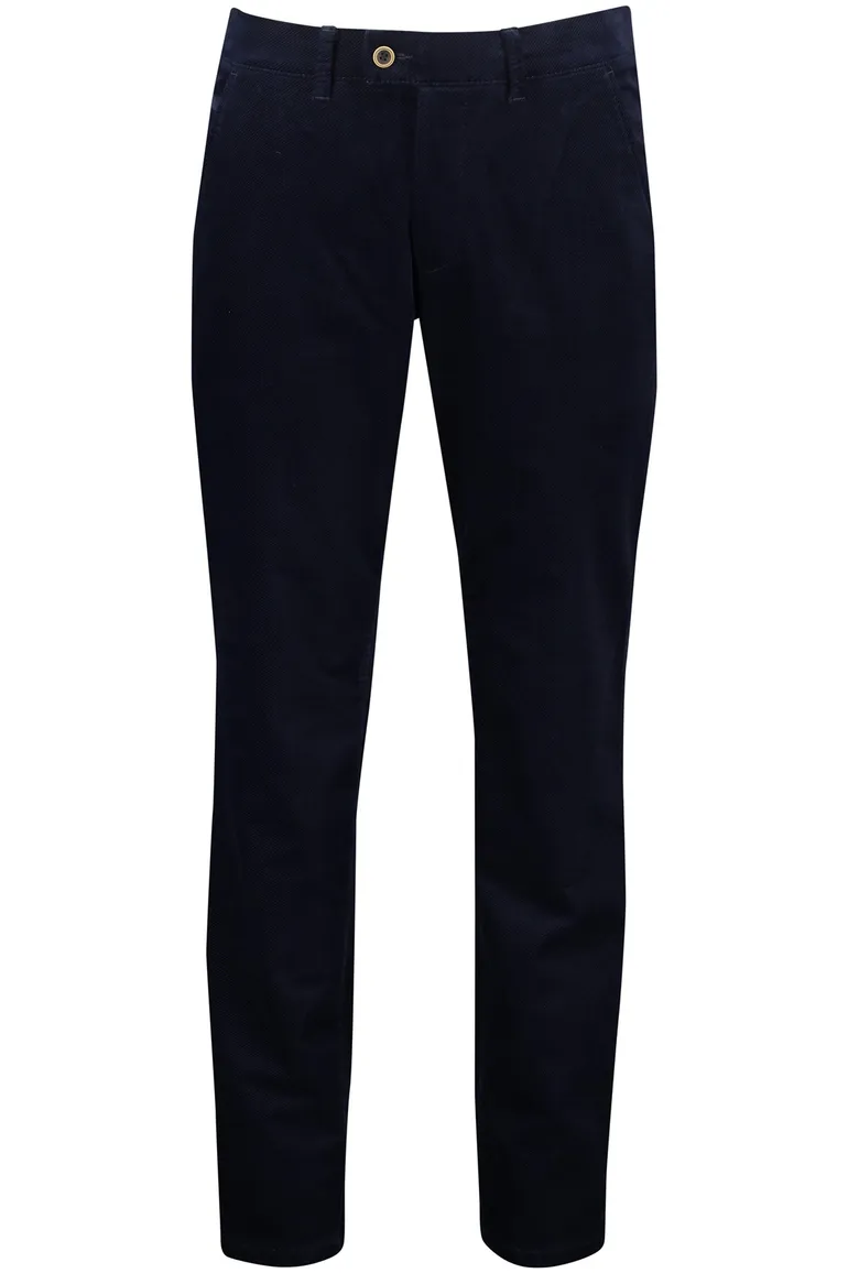 Eurex pantalon Thilo corduroy donkerblauw