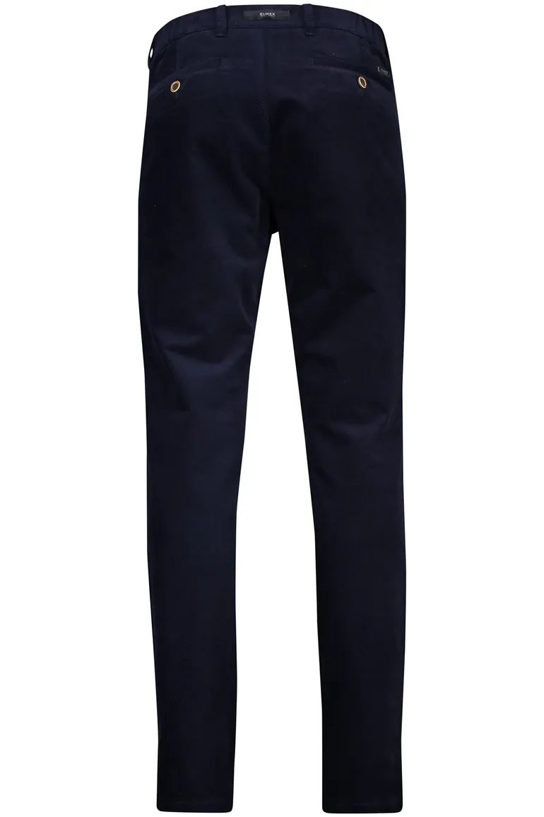 Eurex pantalon Thilo corduroy donkerblauw