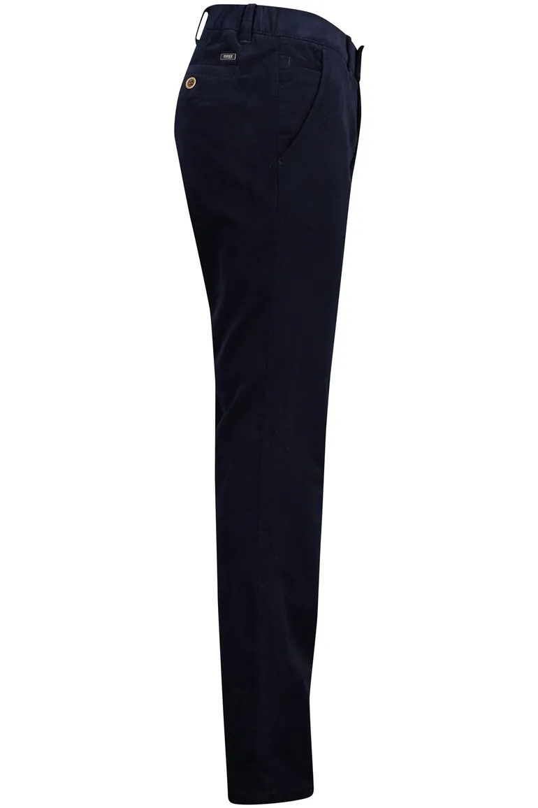 Eurex pantalon Thilo corduroy donkerblauw