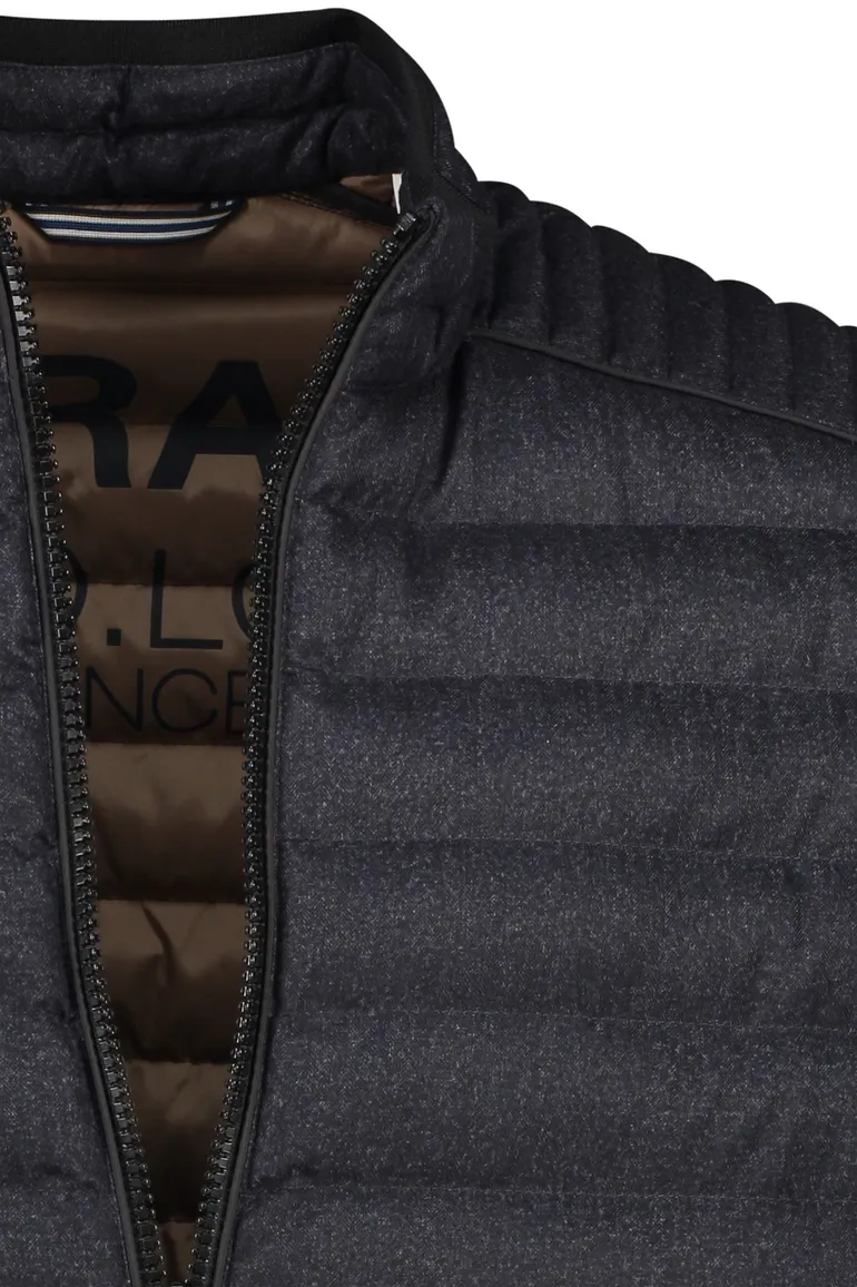 Brax tussenjas donkerblauw rits normale fit
