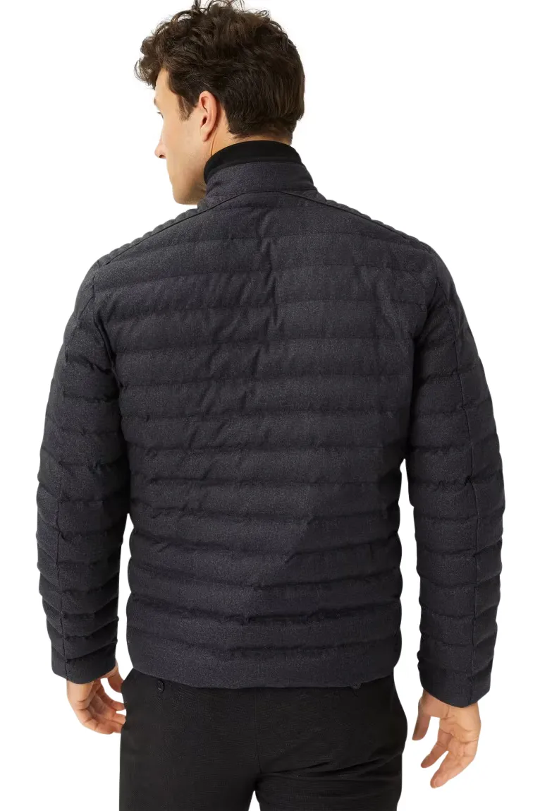 Brax tussenjas donkerblauw rits normale fit