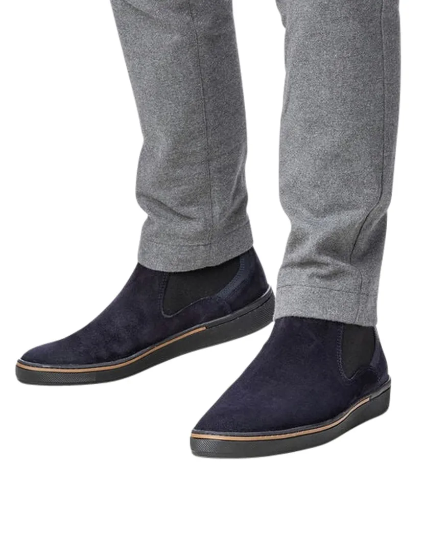 van Bommel schoenen Bora suede donkerblauw