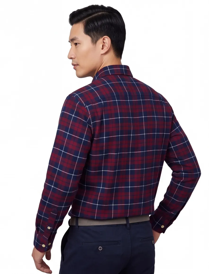 Tommy Hilfiger overhemd flanel rood geruit B&T