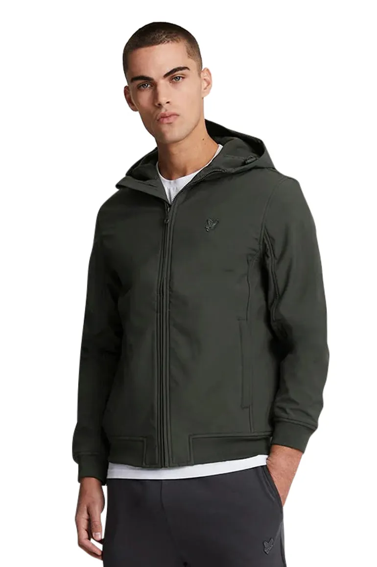 tussenjas Lyle & Scott grijs normale fit polyester, stretch effen rits