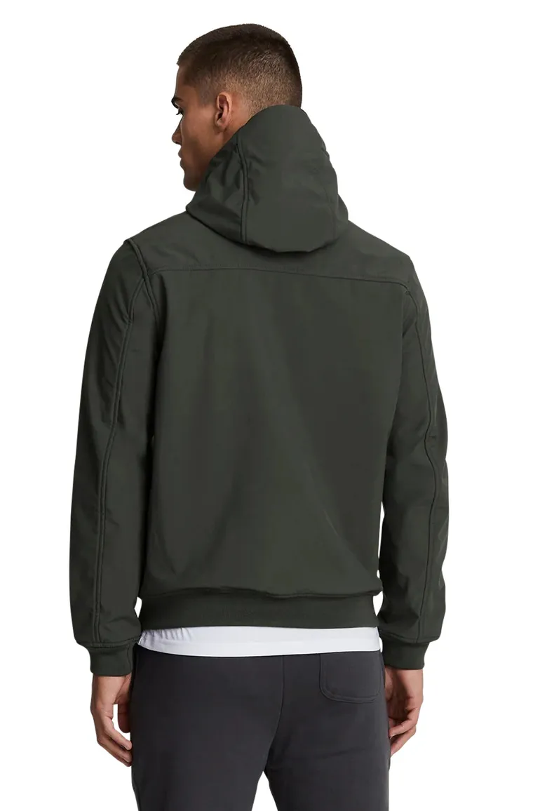 tussenjas Lyle & Scott grijs normale fit polyester, stretch effen rits