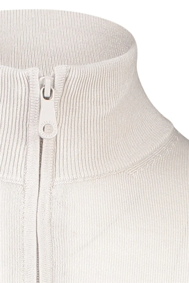 Lyle & Scott half zip trui beige