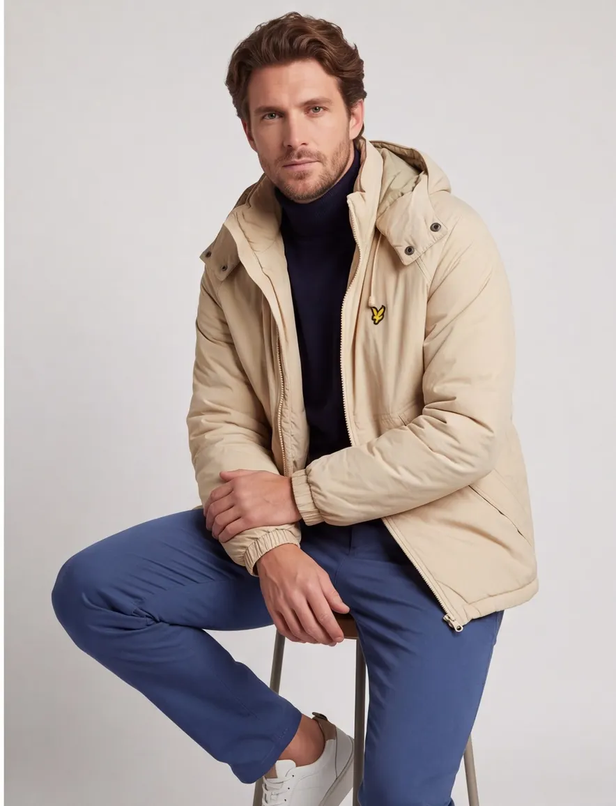 Lyle & Scott jack beige nylon