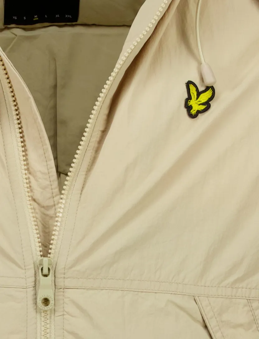 Lyle & Scott winterjas beige nylon