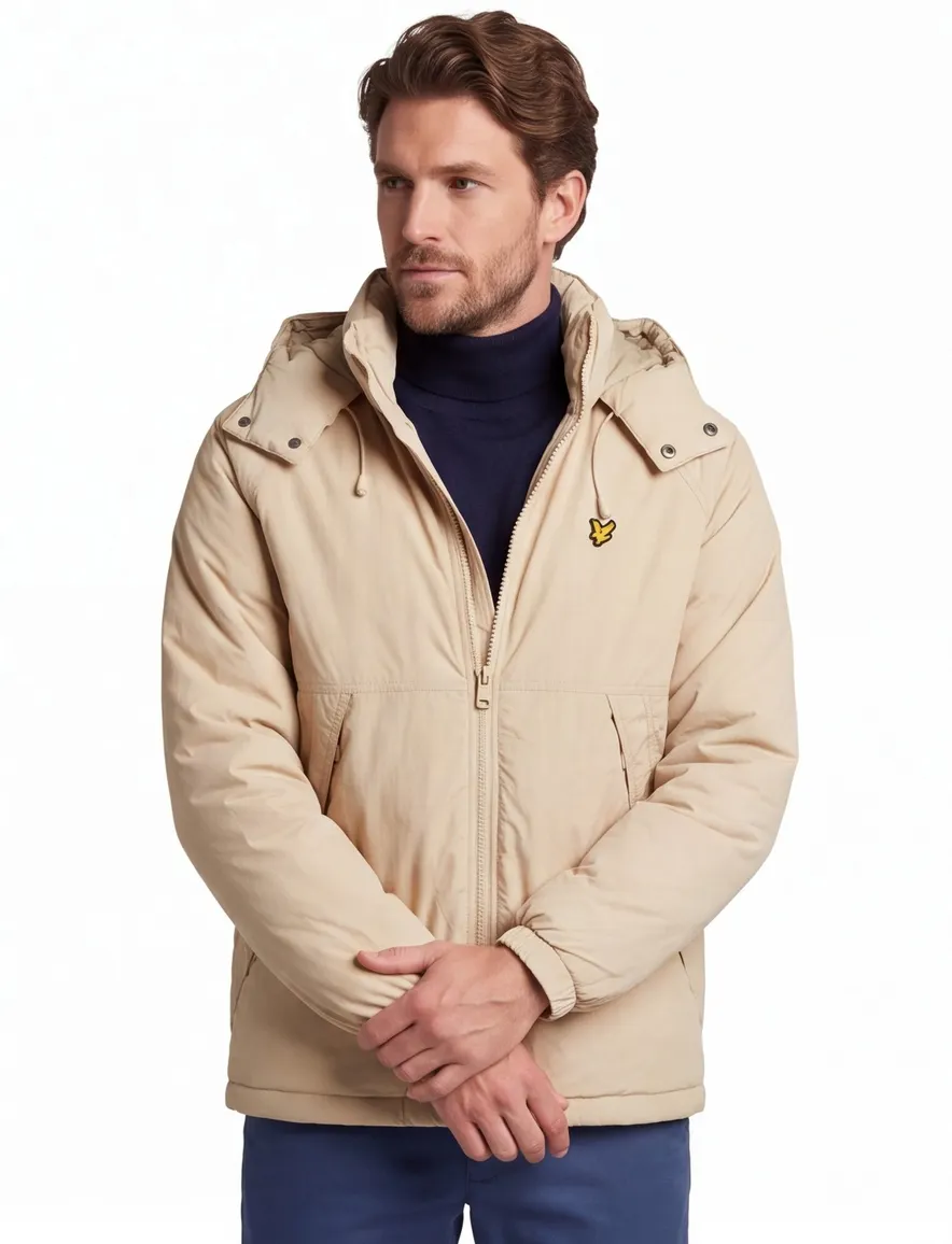 Lyle & Scott jack beige nylon