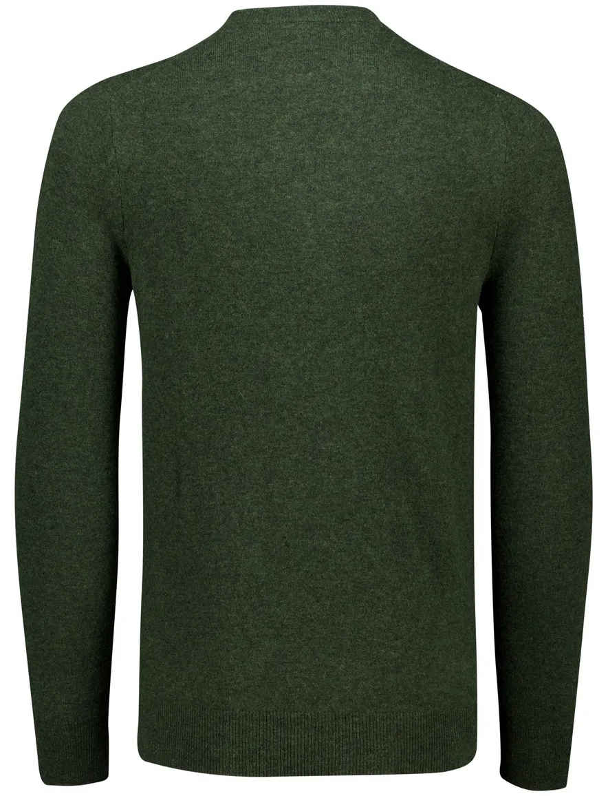 Lyle & Scott trui groen gemeleerd lamswol