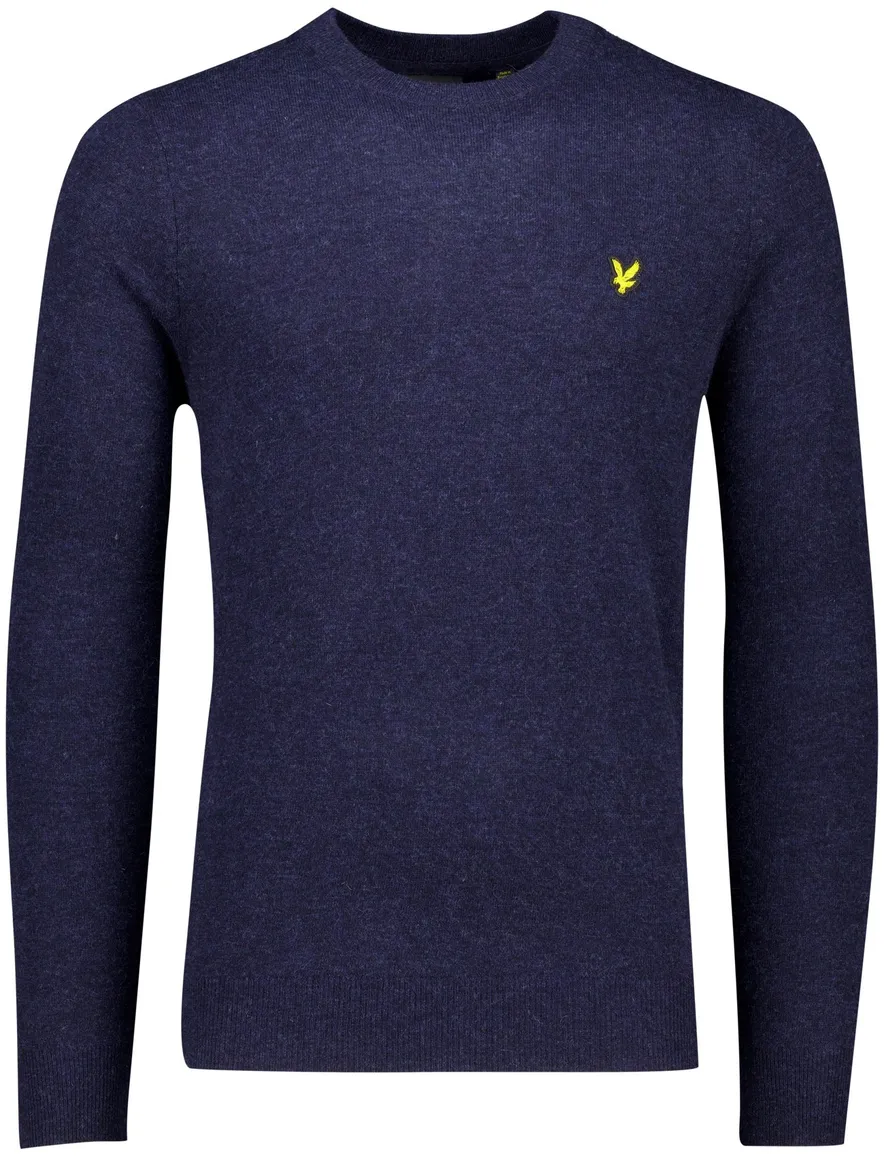Lyle & Scott trui donkerblauw gemeleerd