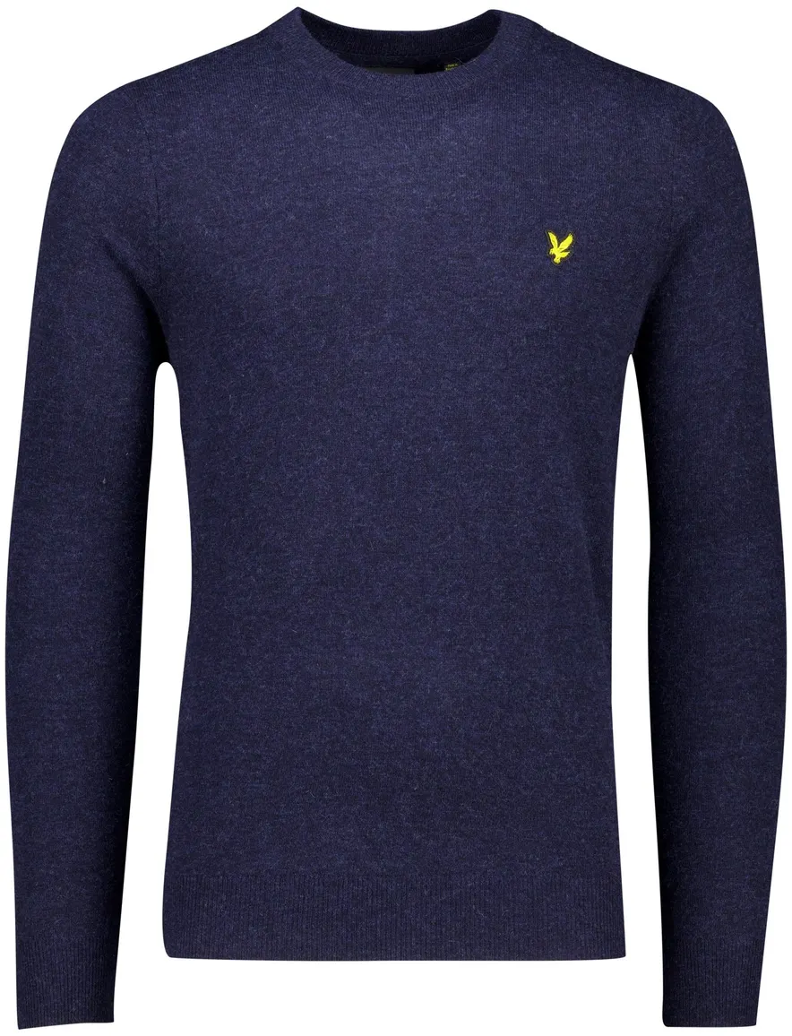 Lyle & Scott trui donkerblauw gemeleerd