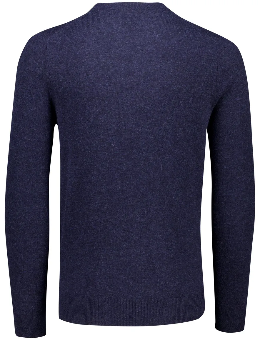 Lyle & Scott trui donkerblauw gemeleerd